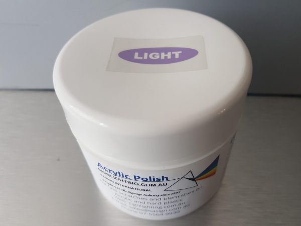 Sign Lighting Australia's Light Polishing cream