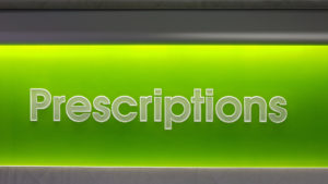 One of hundreds of Edge-lit signs manufactured for the pharmacy industry by Sign Lighting Australia