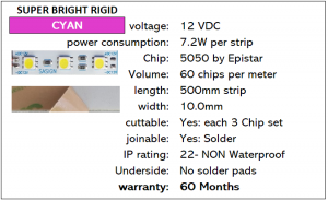 Sign Lighting Australia Super Bright CYAN LEDs