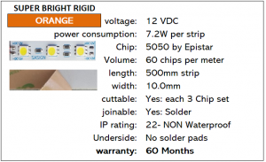 Sign Lighting Australia Super Bright ORANGE LEDs